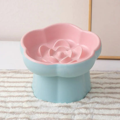 Bloom Ceramic Slow-Feeder Bowl
