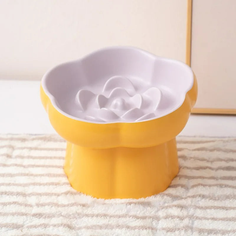 Bloom Ceramic Slow-Feeder Bowl