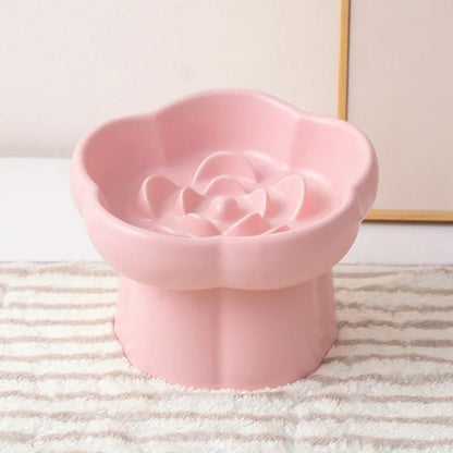 Bloom Ceramic Slow-Feeder Bowl