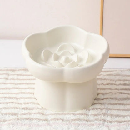 Bloom Ceramic Slow-Feeder Bowl